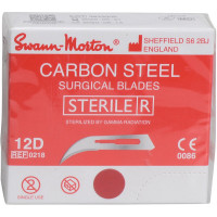 Swann Morton Skalpellklingen - 100 darabos csomag, Figur 12D - 8213105 Swann Morton Skalpellklingen - 100 darabos csomag, Figur 12D - 8213105