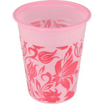 Monoart® Mundspülbecher Flower - Karton 1.000 db rózsaszín, 180 ml - 147017