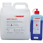 Adisil (A+B), Dublírszilikon, Üvegek, világoskék, Végkeménység Shore A 24, A-szilikon (VPS), 4 kg, 1 Csomag