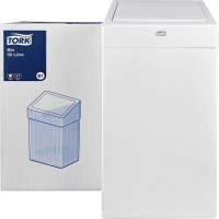 Tork® fémhulladék konténer - fehér, 50 liter