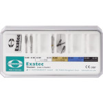 Exatec Titan - Test készlet 1 Kanalerweiterer, 1 Kalibrierbohrer, 3 Titan-Wurzelstifte ,1 Messschablone, Box leer - 42302 Exatec Titan - Test készlet 1 Kanalerweiterer, 1 Kalibrierbohrer, 3 Titan-Wurzelstifte ,1 Messschablone, Box leer - 42302