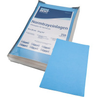 Normtrayeinlagen - 250 darabos csomag, 28 x 18 cm, kék - 14271