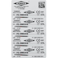 Diamant FG 299, gyémántcsiszoló, piros, ISO 018, 5 darab