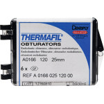 Thermafil (25 mm) (ISO 120), Obturator, ISO 120 röntgenopák, Guttapercha, műanyag, 25 mm, 6 darab