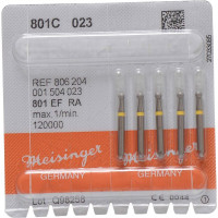 Diamanten 801, gyémántcsiszoló, sárga, ISO 023, RA, 5 darab