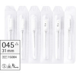 Omni (31 mm) (ISO 45), K-Fúró, Fogantyú - műanyag ISO 45 sterilizálható 200°C-ig, ISO színkódolt, Nemesacél, 31 mm, 6 darab