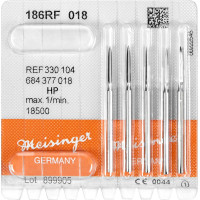 Chirurgie Fräser 186 - 5 darabos csomag, rostfreier Stahl, HP, Figur 684, 12 mm, ISO 018 - 330 104 684 377 018
