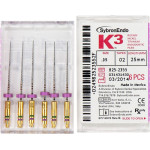 K3 NiTi-Feilen gyökércsatorna tágító, ISO 035, Taper.02, 25 mm, 6 darab