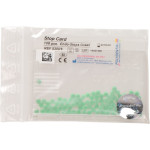 Stop Card + Dispenser, (3,5 x 1 mm), Endo stops, zöld, Szilikon, 100 darab