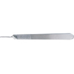 Skalpellgriff - 1 db, Skalpellgriff Nr. 3, Länge 12,5 cm, obere Breite 2 mm - 15776
