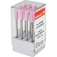 Csiszoló (Fém) (732), Kézidarab (HP, Ø 2,35 mm, ISO 104, 44,5 mm) ISO 50 Henger, közepes, Nemeskorund - Kerámia, 30.000 f/p, 12 darab