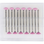 Csiszoló (Fém) (734), Kézidarab (HP, Ø 2,35 mm, ISO 104, 44,5 mm) ISO 90 Lencse, közepes, Nemeskorund - Kerámia, 30.000 f/p, 12 darab