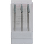 Csiszoló (733), Kézidarab (HP, Ø 2,35 mm, ISO 104, 44,5 mm) ISO 35 Csúcs, közepes, Szilíciumkarbid - Kerámia, 10,5 mm, 12 darab