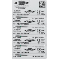 Diamant FG 197, gyémántcsiszoló, zöld, ISO 025, 5 darab Diamant FG 197, gyémántcsiszoló, zöld, ISO 025, 5 darab