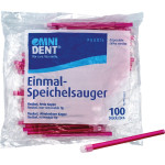 Omni Speichelsauger - 100 darabos csomag, lose Kappe piros - 16637