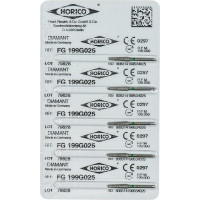 Diamant FG 199 Packung 5 Diamanten grün ISO 012 Diamant FG 199 Packung 5 Diamanten grün ISO 012