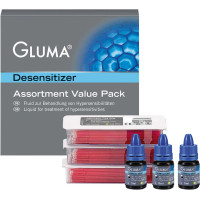 GLUMA® Desensitizer - Value Pack 3 x 5 ml flakon, 150 Applikatortips, 1 Vorlageschale, 1 Arbeitskarte - 66018221