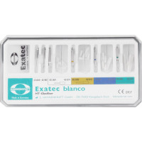 Exatec - Standard készlet 2 Kanalerweiterer, 4 Kalibrierbohrer, 16 Wurzelstifte, Messschablone, Box leer - 42600 Exatec - Standard készlet 2 Kanalerweiterer, 4 Kalibrierbohrer, 16 Wurzelstifte, Messschablone, Box leer - 42600