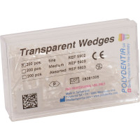 Transparente Keile - 200 darabos csomag, fein - 5902 Transparente Keile - 200 darabos csomag, fein - 5902