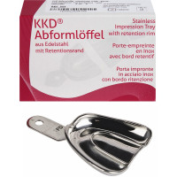 KKD® Abformlöffel unbezahnt - 1 db, felső-4 FDS, tömör - 324