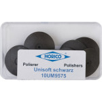 Unisoft (9575), Polírozó (Univerzális), szereletlen Lencse, fekete, 10 darab