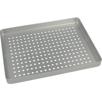 Norm-Tray Aluminium - 1 db, Boden gelocht silber, mini, 18 x 14 cm - 20920031