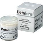 Detaferm, Ideiglenes Tömőanyag, Doboz, fehér opák, fluoridtartalmú, Kalcium-fluorid, 40 g, 1 darab Detaferm, Ideiglenes Tömőanyag, Doboz, fehér opák, fluoridtartalmú, Kalcium-fluorid, 40 g, 1 darab