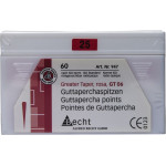 Guttapercha-csúcs (6 %) (ISO 25), ISO 25 rózsaszín, Guttapercha, 6%, 60 darab Guttapercha-csúcs (6 %) (ISO 25), ISO 25 rózsaszín, Guttapercha, 6%, 60 darab