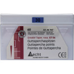 Guttapercha-csúcs (6 %) (ISO 30), ISO 30 rózsaszín, Guttapercha, 6%, 60 darab Guttapercha-csúcs (6 %) (ISO 30), ISO 30 rózsaszín, Guttapercha, 6%, 60 darab