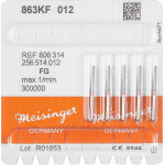 Diamanten 863K, gyémántcsiszoló, piros, ISO 012, FG, 5 darab