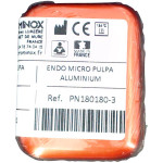 Endo Micro (Pulpa), (65 x 50 x 50 mm), (30x), Endo-tray, piros, Alumínium, 1 darab