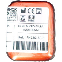 Endo Micro (Pulpa), (65 x 50 x 50 mm), (30x), Endo-tray, piros, Alumínium, 1 darab