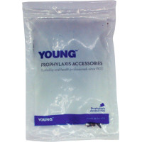 Young Kappen Packung 720 darab, gefächert, hart, fehér