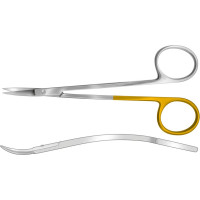 Zahnfleischschere nach La Grange - 1 db, HSB 392-11, 115 mm, s-förmig gebogen - HSB 392-11