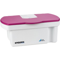 HYGOBOX - 1 db, Wanne grau, Siebeinsatz fehér, Deckel rózsaszín - 6030-081-00