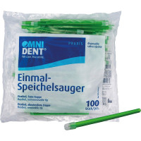 Omni Speichelsauger - 100 darabos csomag, lose Kappe zöld - 19566