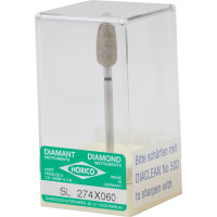 Gyémántcsiszoló (Szintergyémánt) (863 S) (Super-Long Life), Kézidarab (HPH, Ø 2,35 mm, ISO 105, 48 mm) ISO 60 Láng, ISO-Forma 274, Szintergyémánt, 14 mm, 1 darab