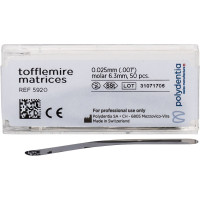 Matrizen nach Tofflemire - 50 darabos csomag, Höhe 6,3 mm, Stärke 0,025 mm, Molar - 5920
