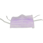 Monoart® Mundschutz Protection 3 - Box 50 db zum Binden, lila - 217509