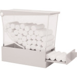 Watterollenspender - Stück weiß, 10,6 cm x 5,2 cm x 10,2 cm - 28R800A