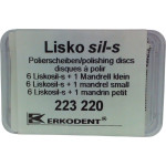 Liskosil-s Packung 6 Polierscheiben, 1 Mandrell