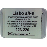 Liskosil-s Packung 6 Polierscheiben, 1 Mandrell