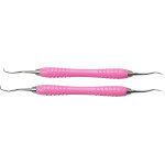 Prophylaxe-SET Colori Silikon - Set 2 Instrumente, Just Pink - SI-961-SET-PK