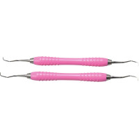 Prophylaxe-SET Colori Silikon - Set 2 Instrumente, Just Pink - SI-961-SET-PK