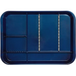 B-Lok Tray - Stück Tray 34 x 24,5 x 2,2 cm, mit Einteilung dunkelblau - 20Z451T