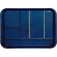 B-Lok Tray - Stück Tray 34 x 24,5 x 2,2 cm, mit Einteilung dunkelblau - 20Z451T