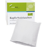 smart Kopfschutztaschen - Karton 500 Stück 25 x 25 cm, weiß