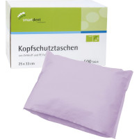 smart Kopfschutztaschen - Karton 500 Stück 25 x 33 cm, lila