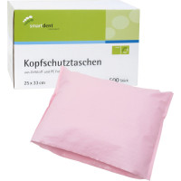 smart Kopfschutztaschen - Karton 500 Stück 25 x 33 cm, rosa