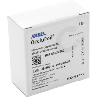 HANEL OccluFoil+, doppelseitig 12µ - Rolle 25 m fekete, 22 mm breit, PET - 60022262 HANEL OccluFoil+, doppelseitig 12µ - Rolle 25 m fekete, 22 mm breit, PET - 60022262